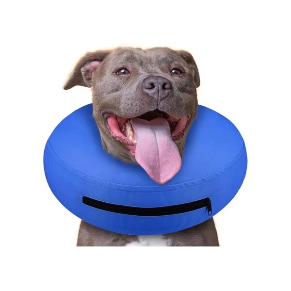 Protective Inflatable Dog Collar for Pet Recovery After Surgery or Wounds