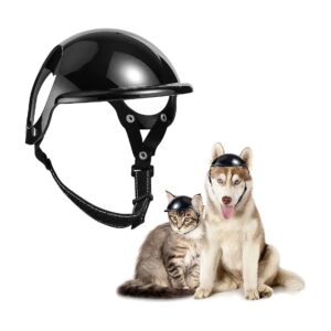 Protective Pet Headgear for Small Dogs and Cats with Adjustable Belt