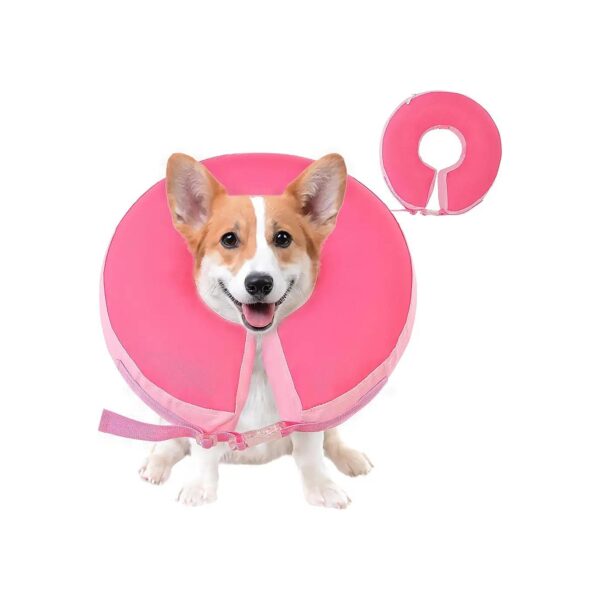 Protective and Supportive Inflatable Dog Collar for After Surgery Recovery