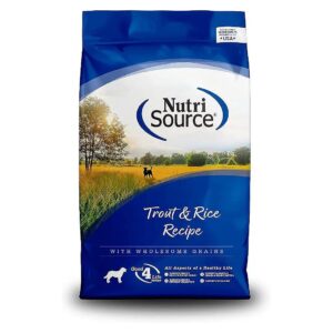 Protein Rich Trout and Rice Dry Dog Food for All Life Stages