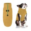 Pullover Fleece Dog Sweater with Leash Hole and Soft Polyester Fabric for Small Dogs