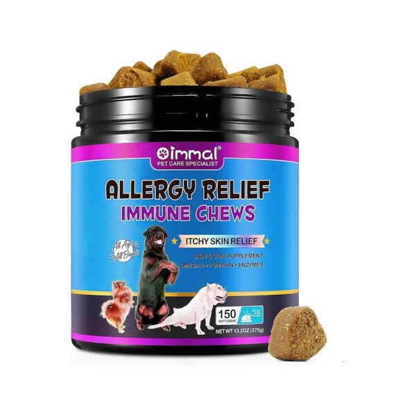 Pumpkin, Enzymes, Allergy Relief Treats for Dog Skin and Coat Health