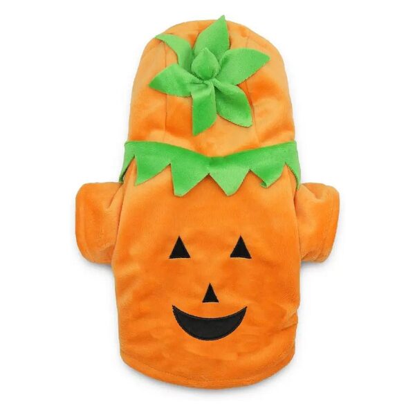 Pumpkin Head Dog Halloween Costume for Small to Medium Dogs