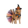 Pumpkin Witch Hat and Triangle Bandana Halloween Pet Costume for Small Medium Dogs