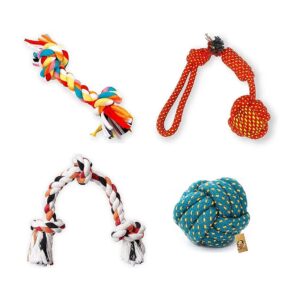 Puppies Cotton Rope Toys for Daily Chewing and Exercise Fun for Small and Medium Dogs