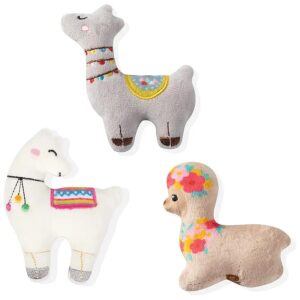 Puppy Dog Toys Squeaker Llama Love 3 Piece Small Toy Set