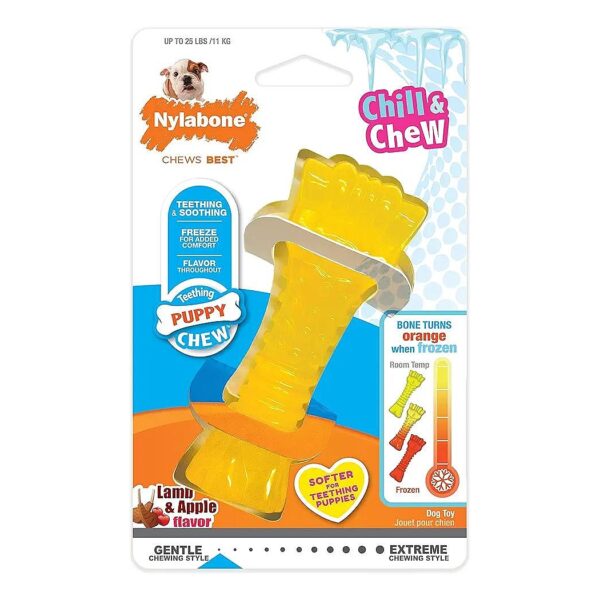 Puppy Teething Chew Toy with Soft Texture and Lamb and Apple Flavorings