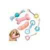 Puppy Teething Toys for Small Dogs - Pack of 7 Soft Rubber Toys for Relief and Cleaning