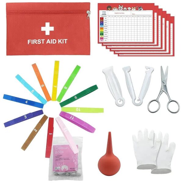 Puppy Whelping Supplies Kit with Record Keeping Charts for Newborn Pets