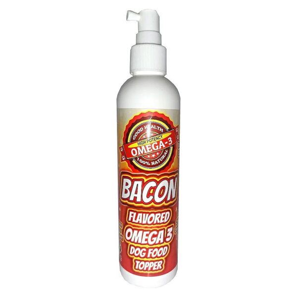 Pure Bacon Flavor Spray for Dry Dog Food with Skin and Coat Benefits