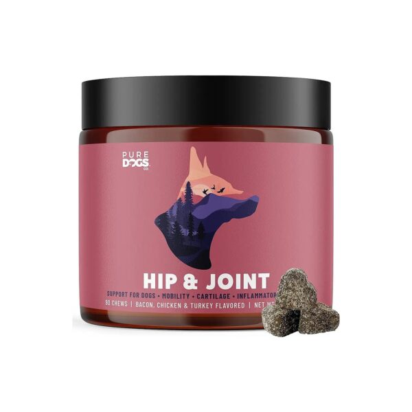 Pure and Gentle Hip and Joint Supplement for Puppies and Senior Dogs Natural Ingredients