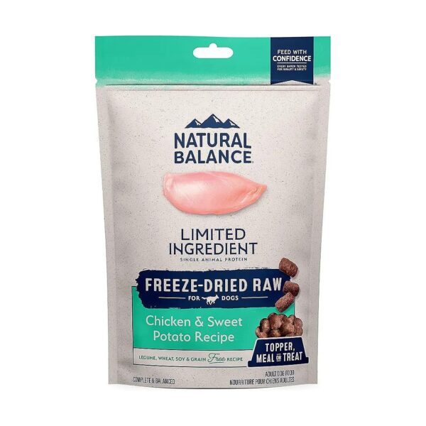 Pure and Natural Freeze-Dried Dog Food with Chicken Sweet Potato for Adult Dogs