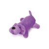 Purple 5-Inch Plush Dog Toy with Squeaker for Small Dogs