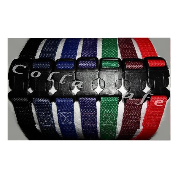 Purple Dog Collar with Economical Webbing and Plastic Snap Buckle, 3/4" Width, No D Ring