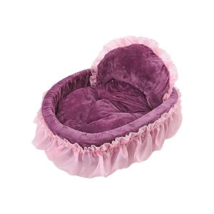 Purple Princess Pet Sofa with Removable Mat for Cats and Small Dogs