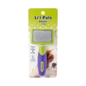 Purple Reigns Supreme in Pet Grooming with Oblong Plastic Bristle Slicker