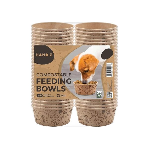 Purpose Compostable Pet Food and Water Bowls for Cats and Dogs