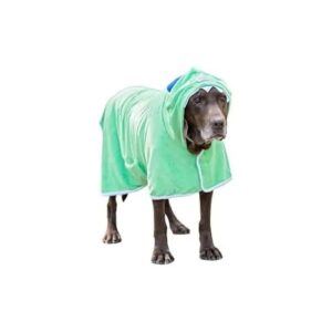 Purpose Microfiber Dog Bathrobe with Monster Hoodie for Dogs