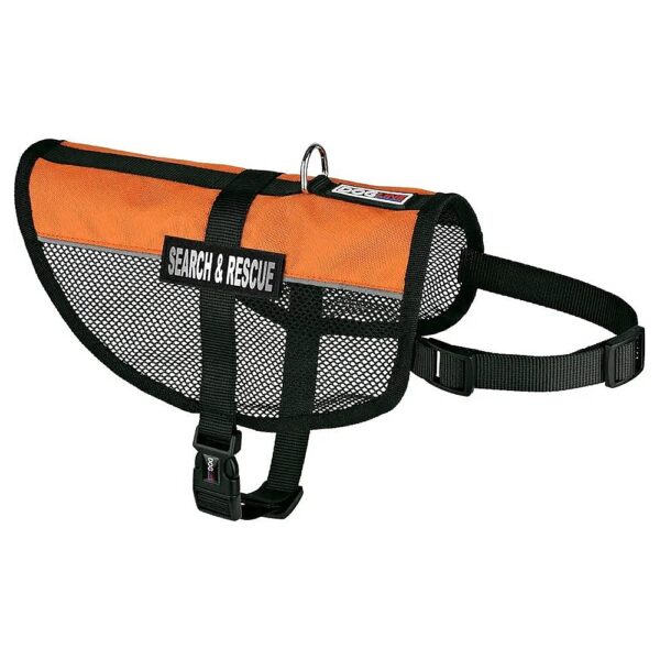 Purpose Orange Vest for Dogs with Search Rescue Patches 30-38