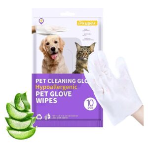 Purpose Pet Cleaning Wipes Gloves for Dogs Cats Puppies Kittens