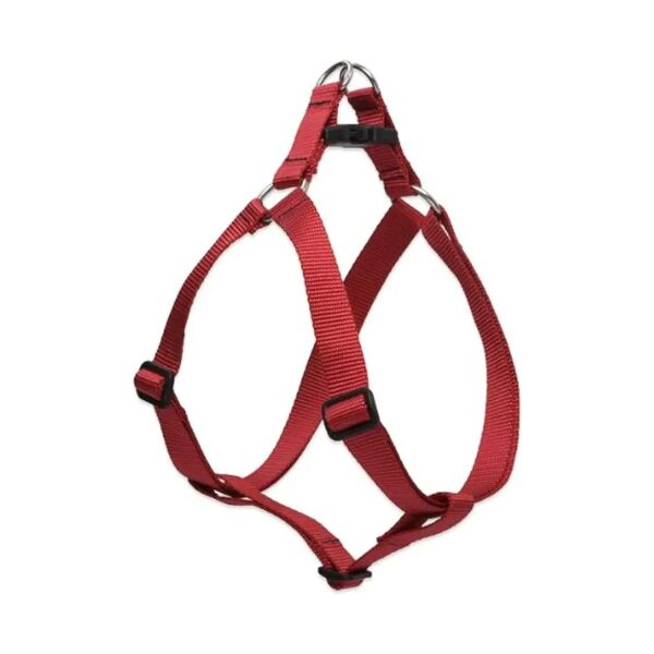 Put-On 1/2" Red Nylon Step-In Harness for Extra Small Dogs