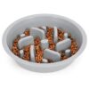 Puzzle Slow Feeder Dog Bowl for Interactive Mealtime and Healthy Digestion