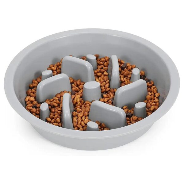 Puzzle Slow Feeder Dog Bowl for Interactive Mealtime and Healthy Digestion