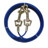 Quality 30-Foot Vinyl Cable Dog Tie Out for Small to Medium Breeds