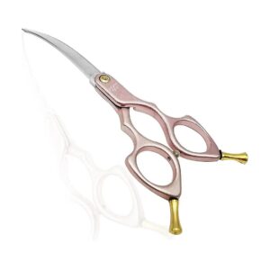 Quality 440C Stainless Steel Curved Scissors for Dog Trimming and Grooming