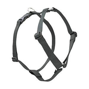 Quality Black Dog Harness with Adjustable Girth of 20-32" for Medium Dogs