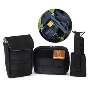 Quality Black Dog Vest Harness Backpack with Water-Resistant Nylon