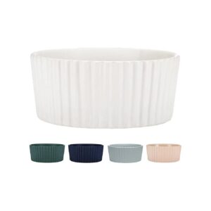 Quality Ceramic Dog Bowls for Medium and Large Breed Pets, Microwave and Dishwasher Safe