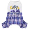 Quality Cotton Dog Pajamas with Cute Bowknots for Chihuahua and Shih Tzu