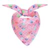 Quality Cotton Soft Pink Heart Pattern Dog Bandanas Triangle Bibs Scarfs for Dogs Cats