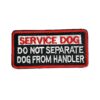 Quality D-Service Dog Embroidered Patch for Dog Vests and Harnesses