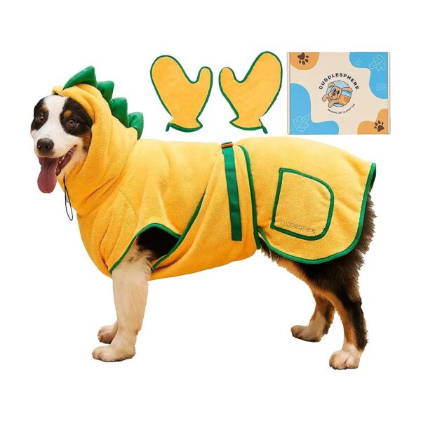 Quality Dog Bathrobe for Comfortable Drying, Machine Washable and Easy to Dry