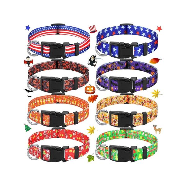 Quality Dog Collars Boston Fern Pumpkin Maple Holiday Festival Collars