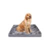 Quality Faux Fur Orthopedic Dog Bed for Large Dogs with Adjustable Rectangular Shape