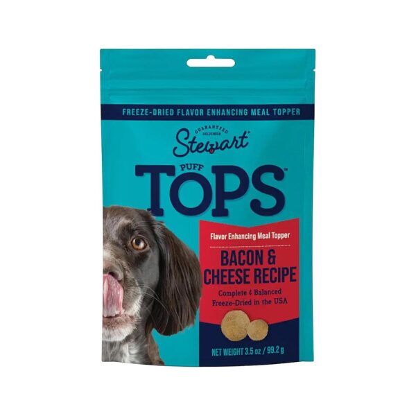 Quality Freeze-Dried Dog Food Toppers with Real Bacon and Cheese for Flavor