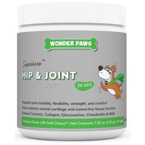 Quality Glucosamine Chondroitin MSM Hip and Joint Chews for Dogs with Joint Pain Relief