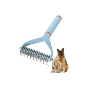 Quality Grooming Brush for Long Short Hair Dogs and Cats with Rake and Comb