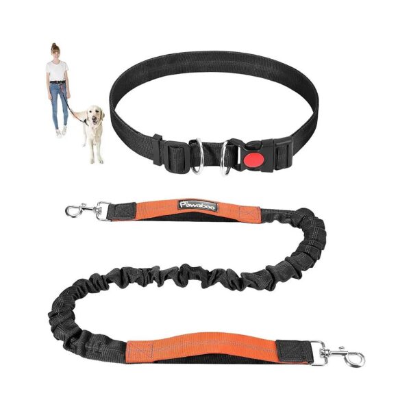 Quality Hands-Free Dog Leash with Waist Belt for Dogs up to 150 lbs