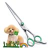 Quality Japanese 440C Stainless Steel Straight Dog Grooming Scissors