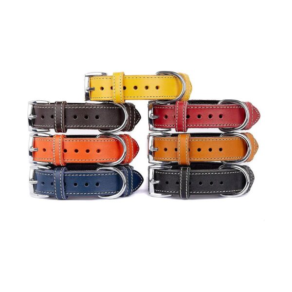 Quality Leather Dog Collars for Small, Medium, and Large Dogs - Soft Inside, Strong Out