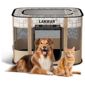 Quality Medium-sized Dog Playpen for Indoor Outdoor Use with Carrying Case Included