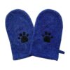 Quality Microfiber Mitts for Cleaning and Drying Pets - 2 Pack Cobalt Blue