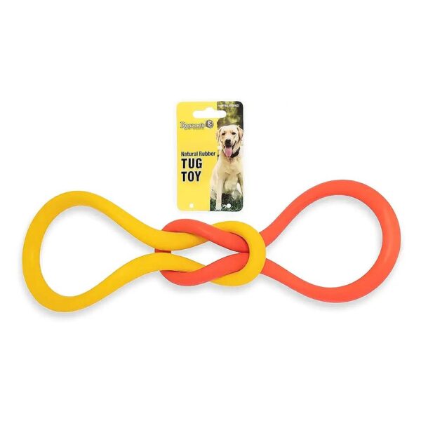 Quality Natural Rubber Tug Toy for All Breeds, Non-Toxic, Double-Sided, and Fun