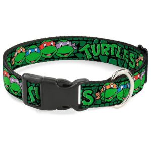 Quality Nylon Dog Collar with Classic Turtle Shell Pattern, Handmade in USA