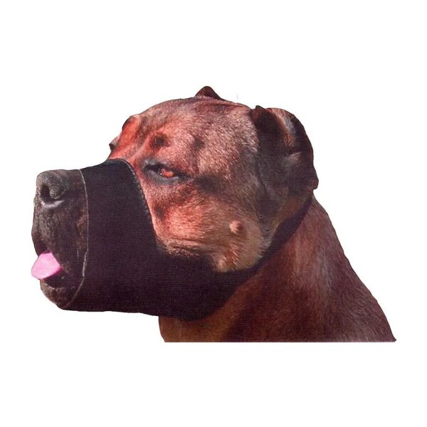 Quality Nylon Large Breed Dog Muzzle, Black, 9-10" Snout Circumference