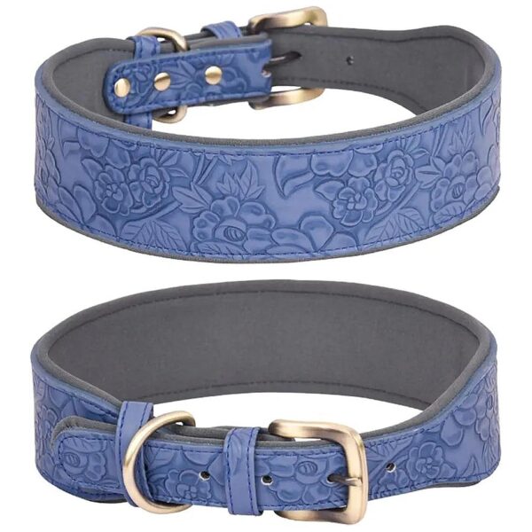 Quality PU Leather Dog Collar with Adjustable Length for Small to Extra Large Canines